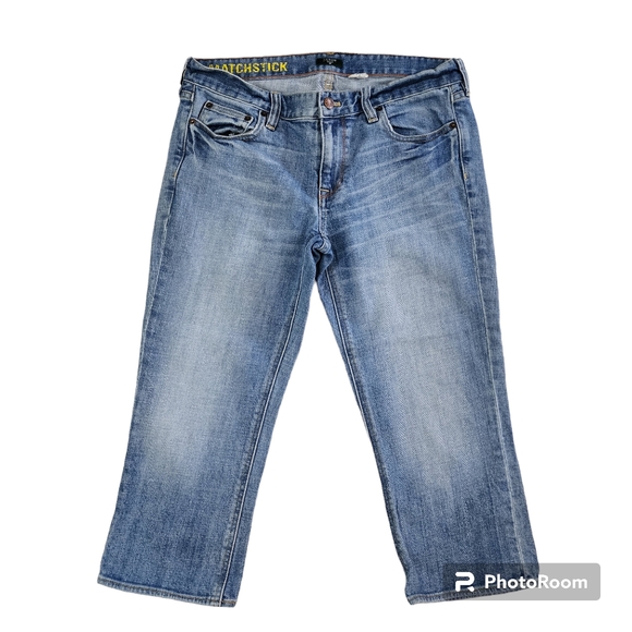 J Crew Matchstick Cropped jeans size 30 Blue Denim - Picture 1 of 9